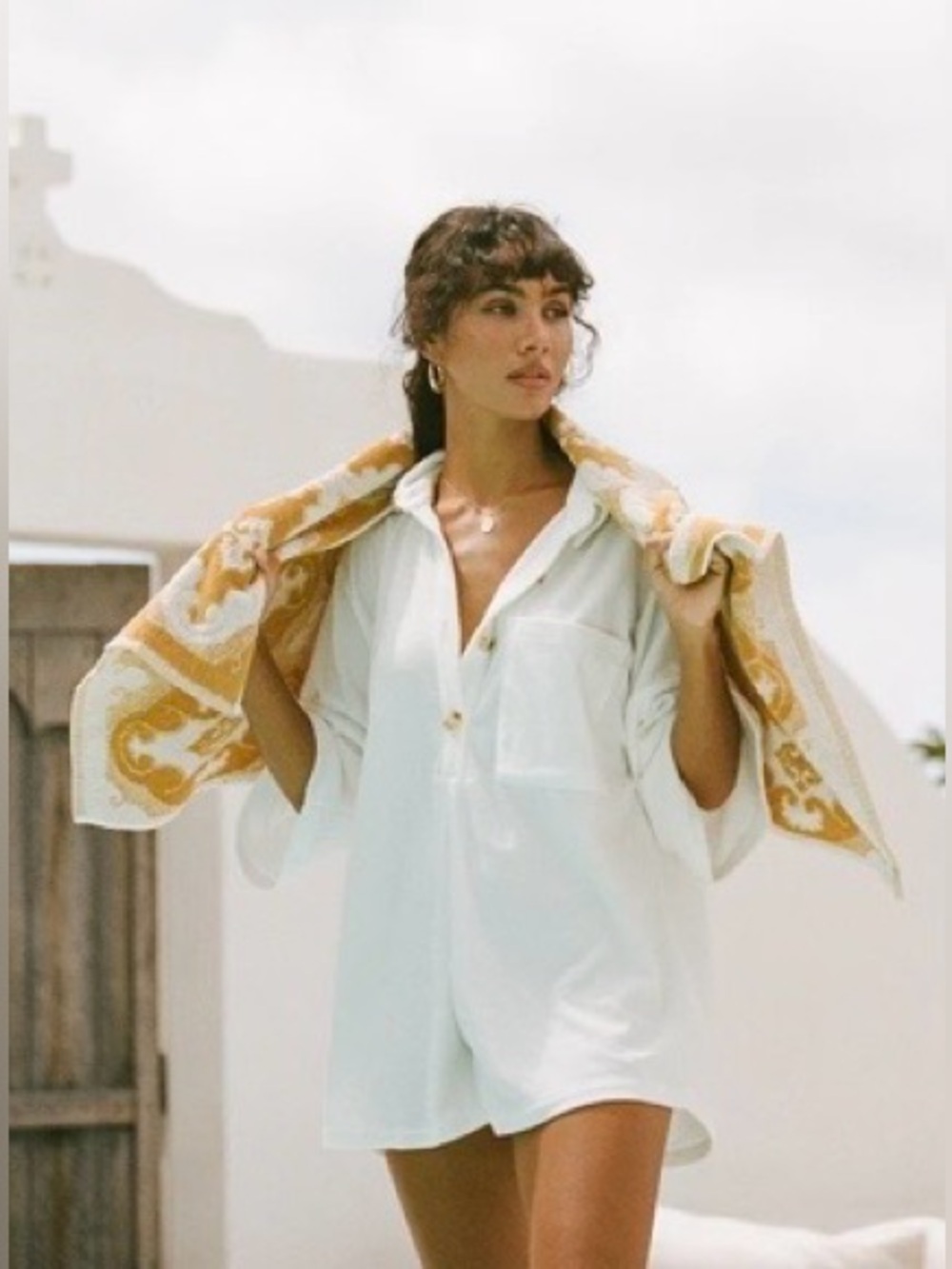Milena Playsuit - White